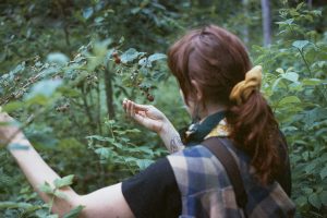 Marie Follea, cueillette de plantes tinctoriales